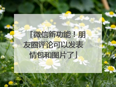 微信新功能！朋友圈评论可以发表情包和图片了