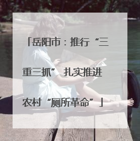 岳阳市：推行“三重三抓” 扎实推进农村“厕所革命”