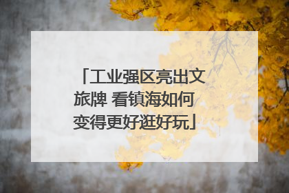 工业强区亮出文旅牌 看镇海如何变得更好逛好玩