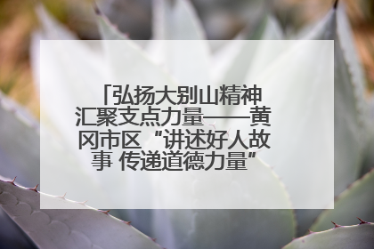 弘扬大别山精神 汇聚支点力量——黄冈市区“讲述好人故事 传递道德力量”百姓宣讲活动举行