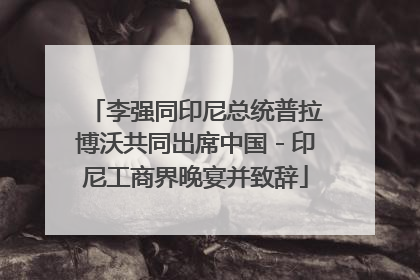 李强同印尼总统普拉博沃共同出席中国－印尼工商界晚宴并致辞