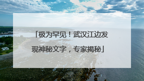 极为罕见！武汉江边发现神秘文字，专家揭秘