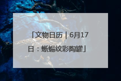 文物日历｜6月17日：蜥蜴纹彩陶罐
