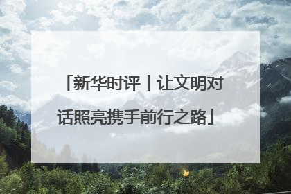 新华时评丨让文明对话照亮携手前行之路