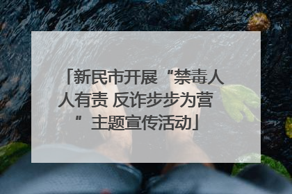 新民市开展“禁毒人人有责 反诈步步为营”主题宣传活动