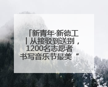 新青年·新德工丨从接驳到送别，1200名志愿者书写音乐节最美“新青年答卷”