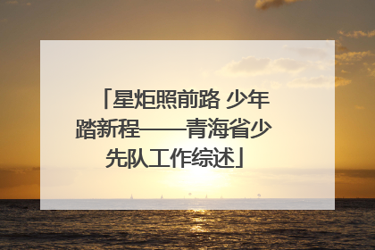 星炬照前路 少年踏新程——青海省少先队工作综述