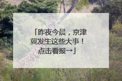 昨夜今晨，京津冀发生这些大事！点击看报→