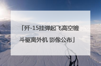 歼-15挂弹起飞高空缠斗驱离外机 影像公布
