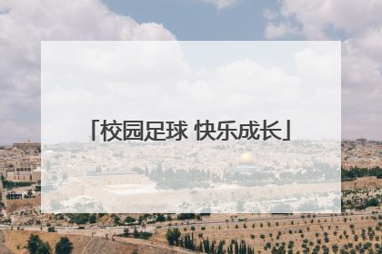 校园足球 快乐成长