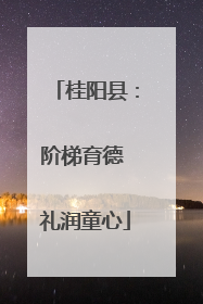 桂阳县：阶梯育德 礼润童心
