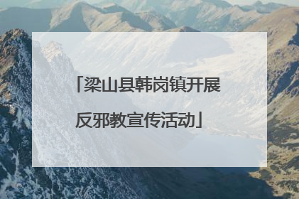 梁山县韩岗镇开展反邪教宣传活动