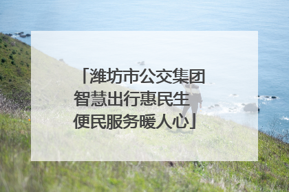 潍坊市公交集团智慧出行惠民生 便民服务暖人心