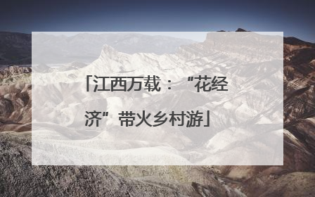 江西万载：“花经济”带火乡村游