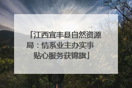 江西宜丰县自然资源局：情系业主办实事 贴心服务获锦旗