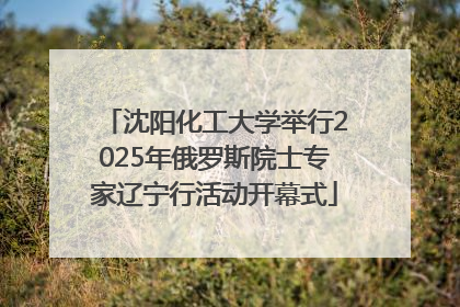 沈阳化工大学举行2025年俄罗斯院士专家辽宁行活动开幕式