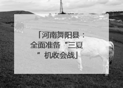 河南舞阳县：全面准备“三夏”机收会战