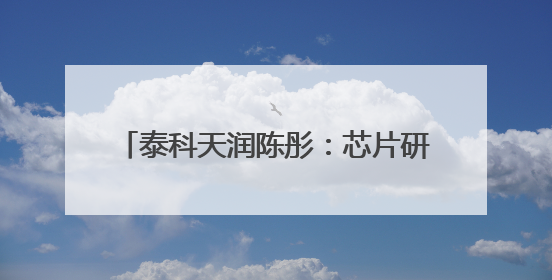 泰科天润陈彤：芯片研发是一场比拼耐力的马拉松｜湘商，向上⑤