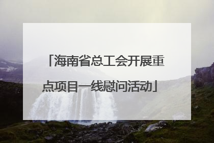 海南省总工会开展重点项目一线慰问活动