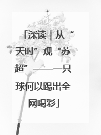 深读｜从“天时”观“苏超”——一只球何以踢出全网喝彩