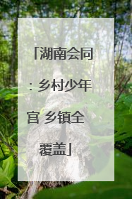 湖南会同：乡村少年宫 乡镇全覆盖