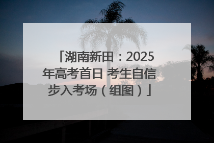 湖南新田：2025年高考首日 考生自信步入考场（组图）