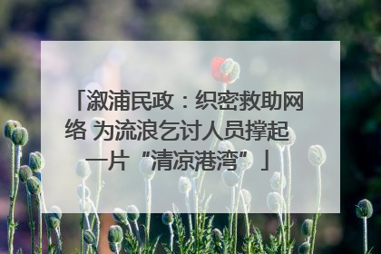 溆浦民政：织密救助网络 为流浪乞讨人员撑起一片“清凉港湾”