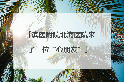 滨医附院北海医院来了一位“心朋友”