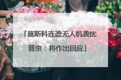 莫斯科连遭无人机袭扰 普京：将作出回应