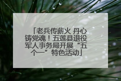 老兵传薪火 丹心铸党魂！五莲县退役军人事务局开展“五个一”特色活动
