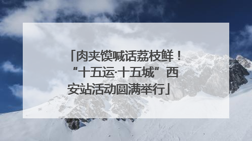 肉夹馍喊话荔枝鲜！“十五运·十五城”西安站活动圆满举行