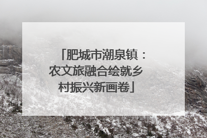 肥城市潮泉镇：农文旅融合绘就乡村振兴新画卷