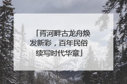 胥河畔古龙舟焕发新彩，百年民俗续写时代华章