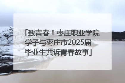 致青春！枣庄职业学院学子与枣庄市2025届毕业生共诉青春故事