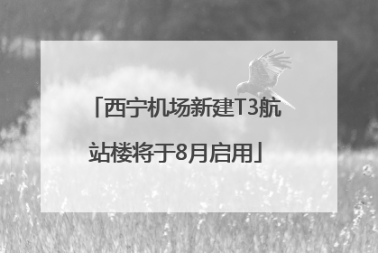 西宁机场新建T3航站楼将于8月启用