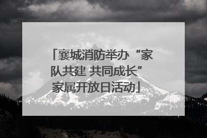 襄城消防举办“家队共建 共同成长”家属开放日活动