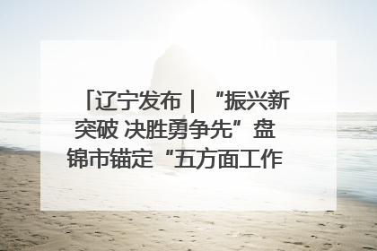 辽宁发布｜“振兴新突破 决胜勇争先”盘锦市锚定“五方面工作”力争全年地区生产总值增长5.5%左右