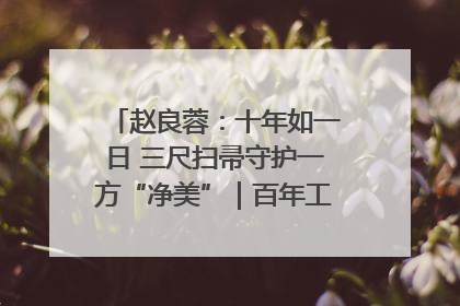 赵良蓉：十年如一日 三尺扫帚守护一方“净美”｜百年工运·劳模说