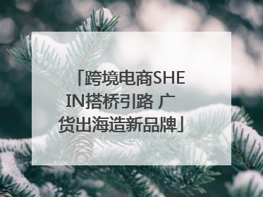 跨境电商SHEIN搭桥引路 广货出海造新品牌