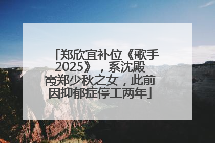 郑欣宜补位《歌手2025》，系沈殿霞郑少秋之女，此前因抑郁症停工两年
