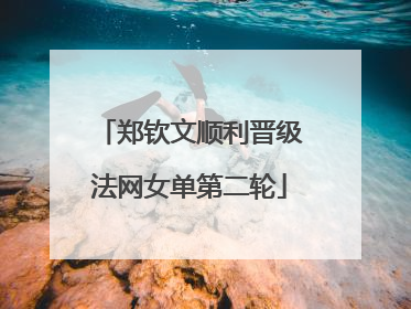 郑钦文顺利晋级法网女单第二轮