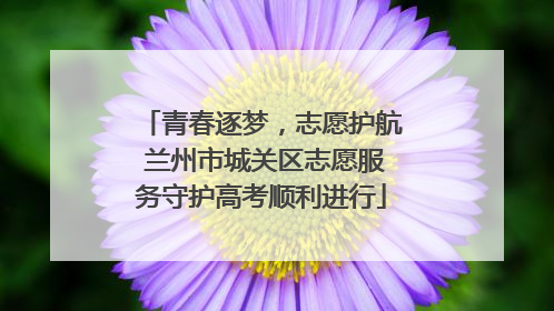 青春逐梦，志愿护航 兰州市城关区志愿服务守护高考顺利进行