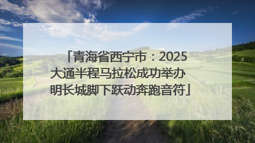 青海省西宁市：2025大通半程马拉松成功举办 明长城脚下跃动奔跑音符