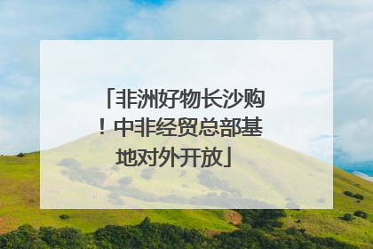 非洲好物长沙购！中非经贸总部基地对外开放