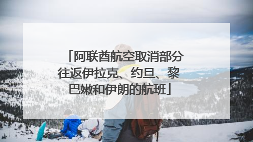 阿联酋航空取消部分往返伊拉克、约旦、黎巴嫩和伊朗的航班