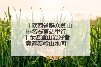 陕西省群众登山排名赛首站举行 千余名登山爱好者竞逐秦岭山水间