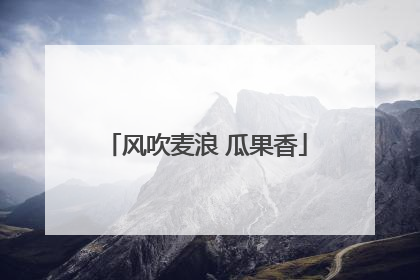 风吹麦浪 瓜果香