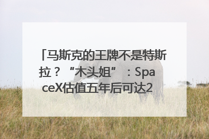 马斯克的王牌不是特斯拉？“木头姐”：SpaceX估值五年后可达2.5万亿美元！