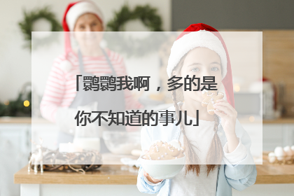 鹮鹮我啊，多的是你不知道的事儿