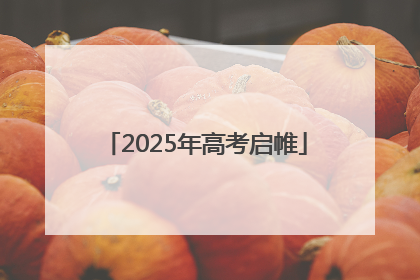 2025年高考启帷